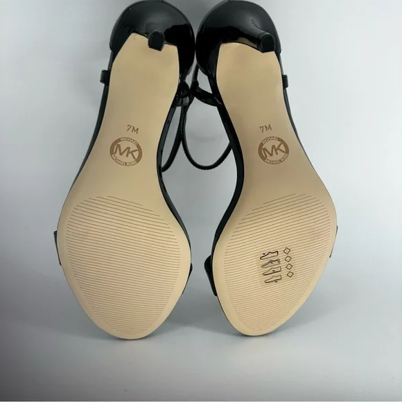 Michael Kors Black Patent Leather Ankle-Strap Heels - Picture 10 of 12